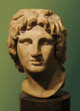Portrait of Alexander the Great. Marble, Hellenistic artwork, 2nd-1st century BC. Said to be from Alexandria, Egypt. (Source: Wikipedia)