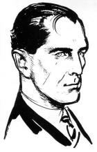 Ian Fleming&#039;s original sketch impression of James Bond. (Source: Wikipedia)