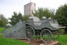 Lanchester Car Sculpture (Source: Wikipedia (Lanchester))